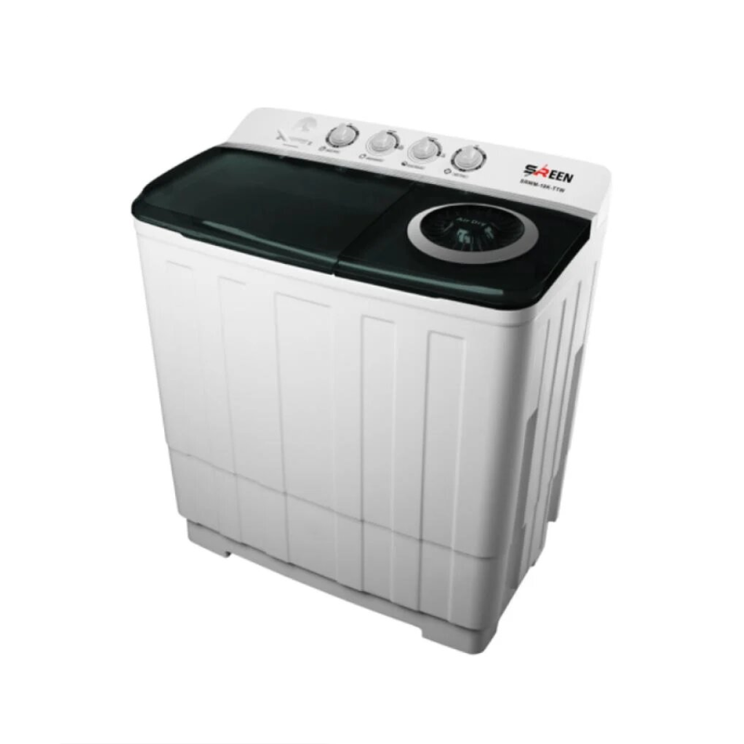 غسالة 18 كيلو حوضين سرين - ابيض غسالة 18 كيلو حوضين سرين - ابيض