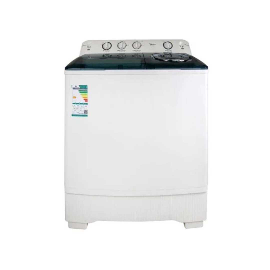 غسالة ميديا حوضين 14 كيلو - ابيض غسالة ميديا حوضين 14 كيلو - ابيض