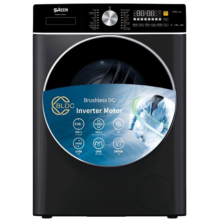 غسالة تعبئة امامية سرين 10كيلو - اسود غسالة تعبئة امامية سرين 10كيلو - اسود