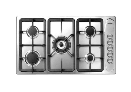 سطح غاز بلت ان كلفنيتور 90 سم 5 شعلات - ستيل