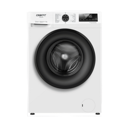 غساله اوتوماتيك امامية كرافت 8 كيلو انفرتر - ابيض