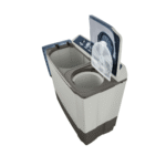 غسالة حوضين ال جي 14 كيلو - رمادي