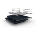 فرن بلت ان كهرباء بوش 60 سم ستيل اسود