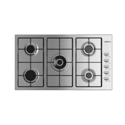 سطح بلت ان غاز فاليريو 5 عيون 90 سم - ستيل