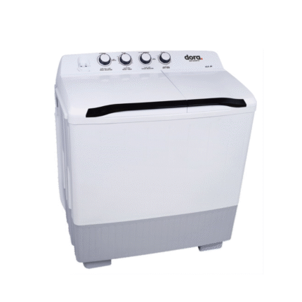 غسالة حوضين دورا اليجانت 14 كيلو - ابيض