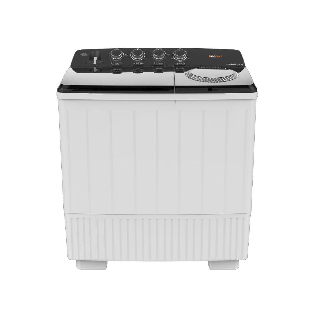 غسالة ملابس حوضين كولين 12 كيلو - أبيض غسالة ملابس حوضين كولين 12 كيلو - أبيض