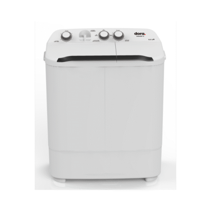 غسالة حوضين دورا اليجانت 7 كيلو - ابيض