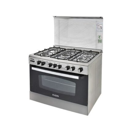 فرن 5 عيون غاز كيون 60*90 سم اشعال ذاتي - ستيل