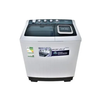 غسالة ميديا حوضين 10 كيلو - ابيض