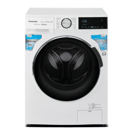 غسالة باناسونيك 8 كيلو تجفيف 6 كيلو اماميه انفرتر ابيض