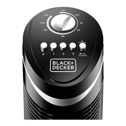 مروحه عموديه بلاك اند ديكر 3 سرعات 50 وات - اسود