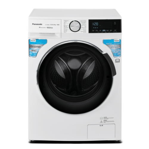 غسالة باناسونيك 8 كيلو تجفيف 6 كيلو اماميه انفرتر ابيض