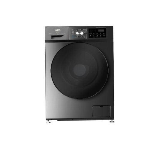 غسالة فتحة امامية هاس 10 كيلو انفرتر - تيتانيوم