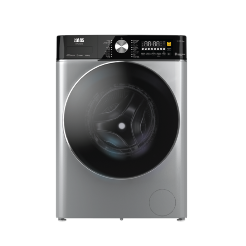 غسالة اتوماتيك 12 كيلو امامية هاس انفرتر - سلفر